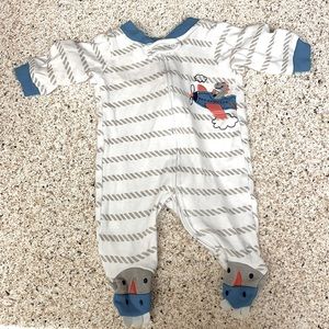 Koala baby Airplane Pajama. Newborn.